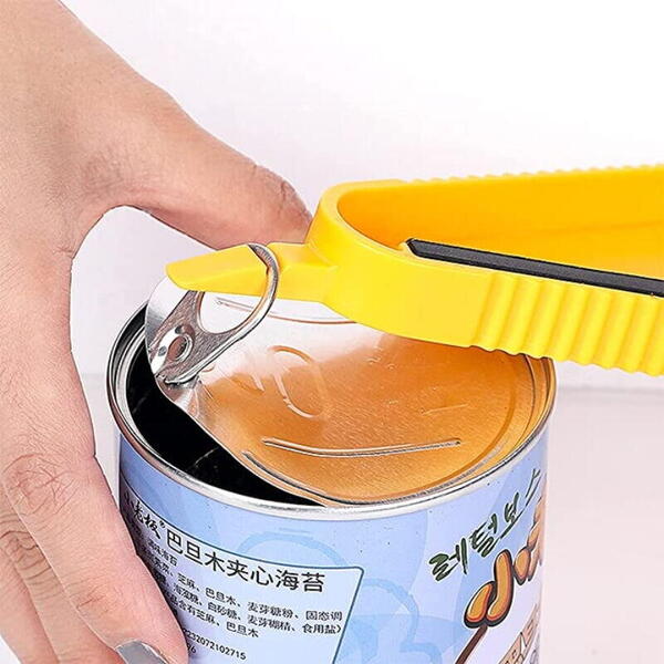 1+1 GRATIS Desfacator multifunctional pentru conserve/sticle/borcane, ABS/Cauciuc, Galben