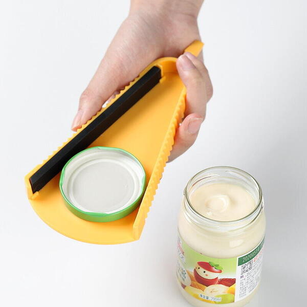 1+1 GRATIS Desfacator multifunctional pentru conserve/sticle/borcane, ABS/Cauciuc, Galben