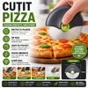 1+1 GRATIS Cutit pentru taiat pizza, tip disc, cu protectie