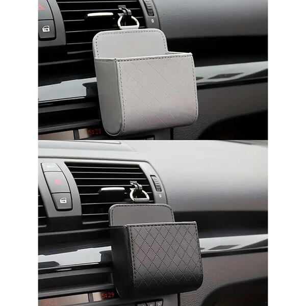 1+1 GRATIS Suport auto universal, montare grila ventilatie, Gri