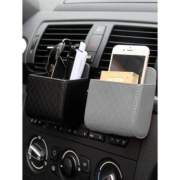 1+1 GRATIS Suport auto universal, montare grila ventilatie, Gri