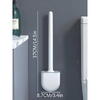 1+1 GRATIS Perie de WC cu cap flexibil, cu suport, prindere pe perete cu sistem banda adeziva inclus