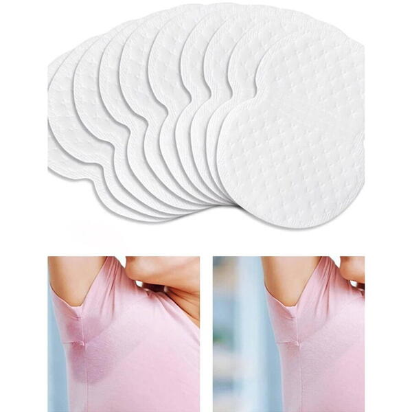10+10 GRATISTampoane Absorbante Anti Transpiratie pentru axila, autoadezive, Unisex