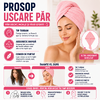 1+1 GRATIS Prosop pentru uscarea parului, tip Turban, din microfibra, Corai