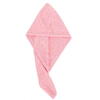1+1 GRATIS Prosop pentru uscarea parului, tip Turban, din microfibra, Corai
