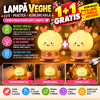 1+1 GRATIS Lampa de noapte, de veghe, pentru copii sau bebelusi, Portabila, Baterie Reincarcabila  300mAh, Rose