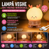 1+1 GRATIS Lampa de noapte, de veghe, pentru copii sau bebelusi, Portabila, Baterie Reincarcabila  300mAh, Rose