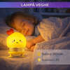 1+1 GRATIS Lampa de noapte, de veghe, pentru copii sau bebelusi, Portabila, Baterie Reincarcabila  300mAh, Galben