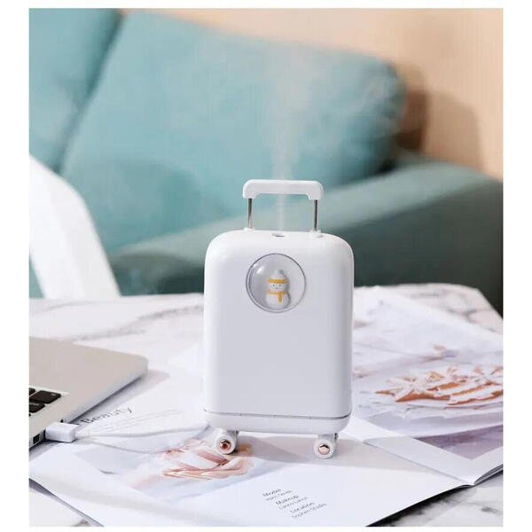 1+1 GRATIS Umidificator de aer cu ultrasunete, 210ML, cu iluminat LED, pentru casa si birou STH-23