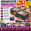 1+1 GRATIS Organizator imbracaminte cu 9 compartimente pentru blugi, pulovere, camasi, 44x30x20 Gri