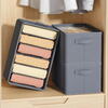 1+1 GRATIS Organizator imbracaminte cu 9 compartimente pentru blugi, pulovere, camasi, 44x30x20 Gri