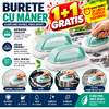 1+1 GRATIS Burete de curatat cu maner, Suprafata dura, Bleu