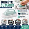 1+1 GRATIS Burete de curatat cu maner, Suprafata dura, Bleu