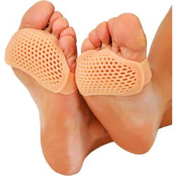 1+1 GRATIS Set 2 Branturi Pentru Metatarsiene, Separator Corectie Pozitie Degete Picior, Respirabil, Reutilizabil, Impotriva alunecarii, Reducerea socurilor, Silicon, Culoarea pielii