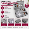 1+1 GRATIS Geanta mini de calatorie pentru ceasuri, incarcatoare, cabluri, 22x16cm