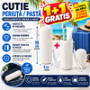 1+1 GRATIS Cutie protectie periuta si pasta de dinti, Ideal pentru calatorie, Alb