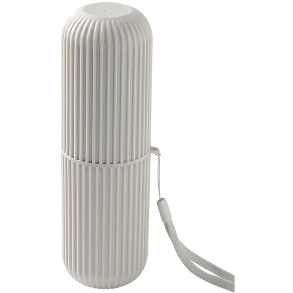 1+1 GRATIS Cutie protectie periuta si pasta de dinti, Ideal pentru calatorie, Alb