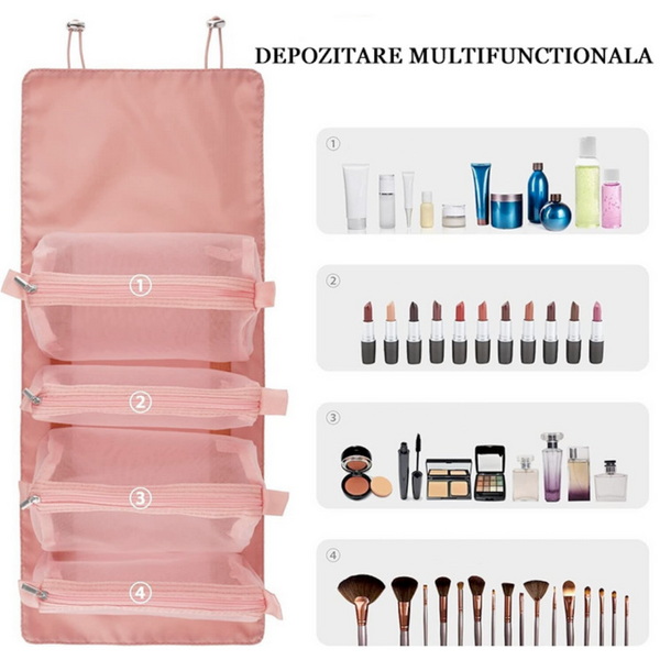 1+1 GRATIS Geanta pentru voiaj, organizator pentru cosmetice si machiaj