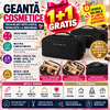 1+1 GRATIS Geanta cosmetice si parfumuri, cu maner, ideal geanta bagaj, Negru