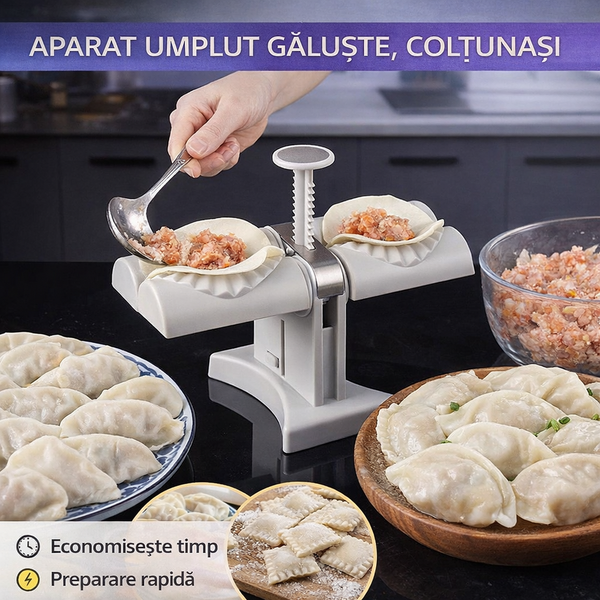 1+1 GRATIS Aparat pentru umplut galuste, coltunasi, ravioli