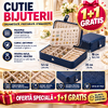 1+1 GRATIS Cutie organizatoare bijuterii, Poliuretan, 16x11x5cm
