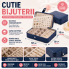 1+1 GRATIS Cutie organizatoare bijuterii, Poliuretan, 16x11x5cm