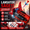 1+1 GRATIS Lansator de Sageti, Manusa lui SpiderMan, din material textil cu lansator si trei sageti, pentru copii