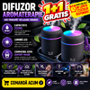 1+1 GRATIS Umidificator de aer cu ultrasunete, difuzor aromaterapie 300ML, cu iluminat LED, pentru casa, birou si masina STH-4