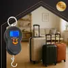 Cantar digital suspendat pentru bagaje si pescuit, cu carlig,  capacitate maxima 50 kg, afisaj LCD, functie HOLD, 21 x 7 cm