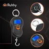 Cantar digital suspendat pentru bagaje si pescuit, cu carlig,  capacitate maxima 50 kg, afisaj LCD, functie HOLD, 21 x 7 cm