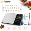 Cantar smart de bucatarie, Bluetooth, 5 kg, precizie 1 g, aplicatie Fitdays+, Analiza calorii si macronutrienti, Inox