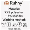 Set 6 Husa Pentru Scaun, 65x40x35 cm, Catifea, Elastic, Protectie Impotriva Murdariei, Spalare La Masina La 30 De Grade, Bej