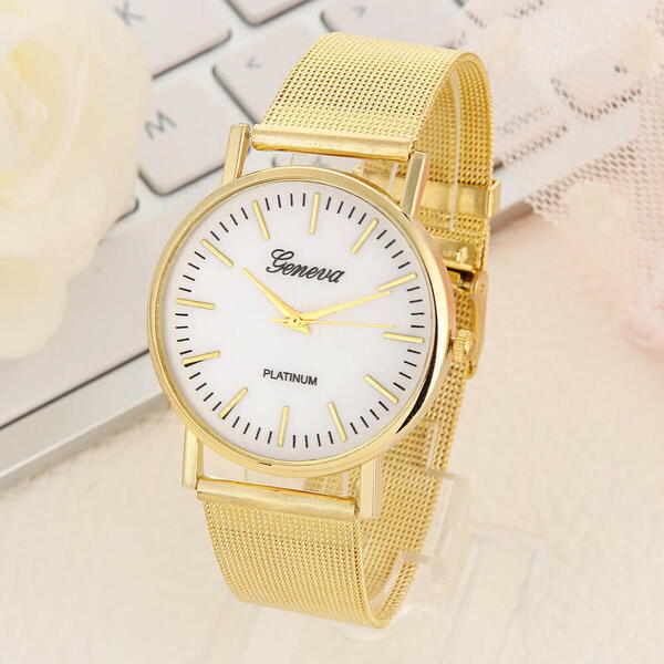 GENEVA Ceas dama Quartz, Auriu