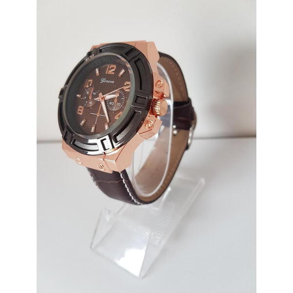 Ceas barbatesc Quartz, Geneva Premier, Maro