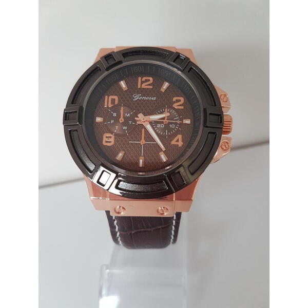 Ceas barbatesc Quartz, Geneva Premier, Maro