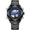 Ceas barbatesc NaviForce, Analog Si Digital, Cronometru, Alarma, Data, Luna, Ziua Saptamanii, Afisaj Iluminat