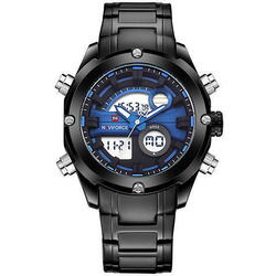 Ceas barbatesc NaviForce, Analog Si Digital, Cronometru, Alarma, Data, Luna, Ziua Saptamanii, Afisaj Iluminat