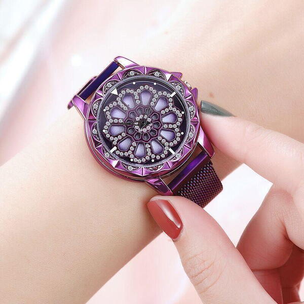 Ceas dama Quartz, Cadran Rotativ, Mov