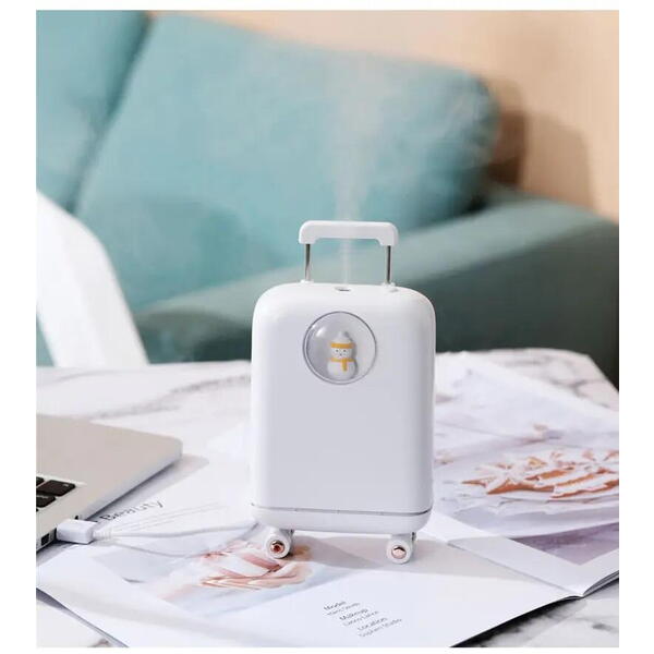 Umidificator de aer cu ultrasunete, 210ML, cu iluminat LED, pentru casa si birou STH-23