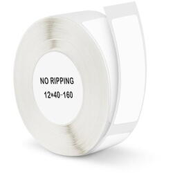 Rola de schimb pentru imprimanta termica NiiMbot D11, 12*40mm, 160 buc, Alb